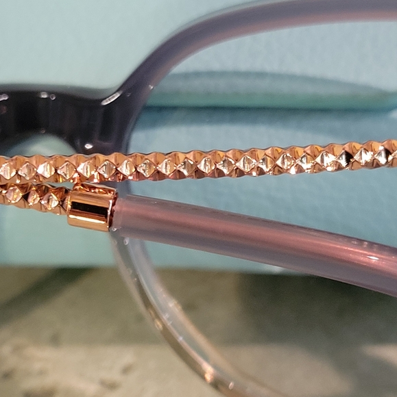 Tiffany & Co.  TF2206 Eyeglass Frames Only Rubedo Diamond Cut Luxury #102 - Picture 12 of 17